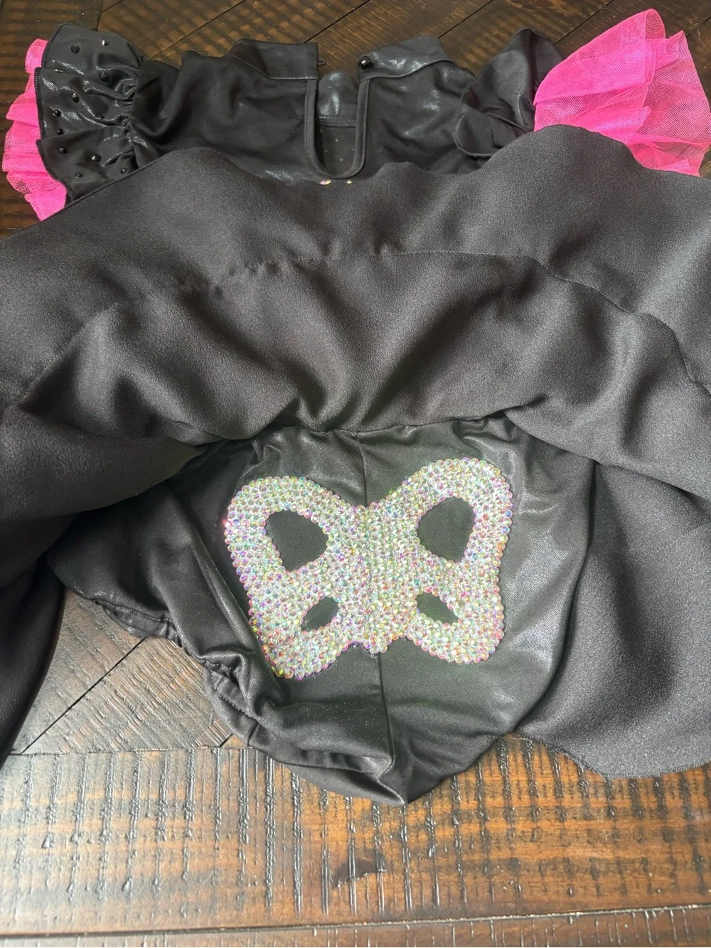 AWARD WINNING Black & Hot Pink custom Skeleton Costume